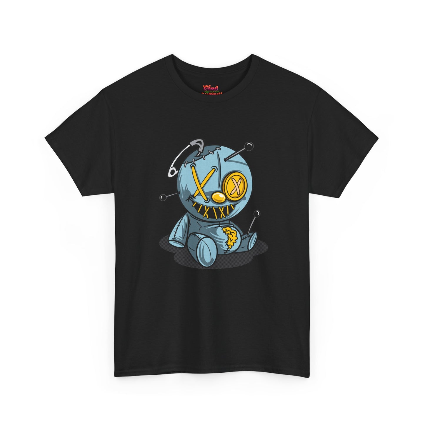 STITCHED BRAIN PLUSH GRAPHIC TEE BLUE