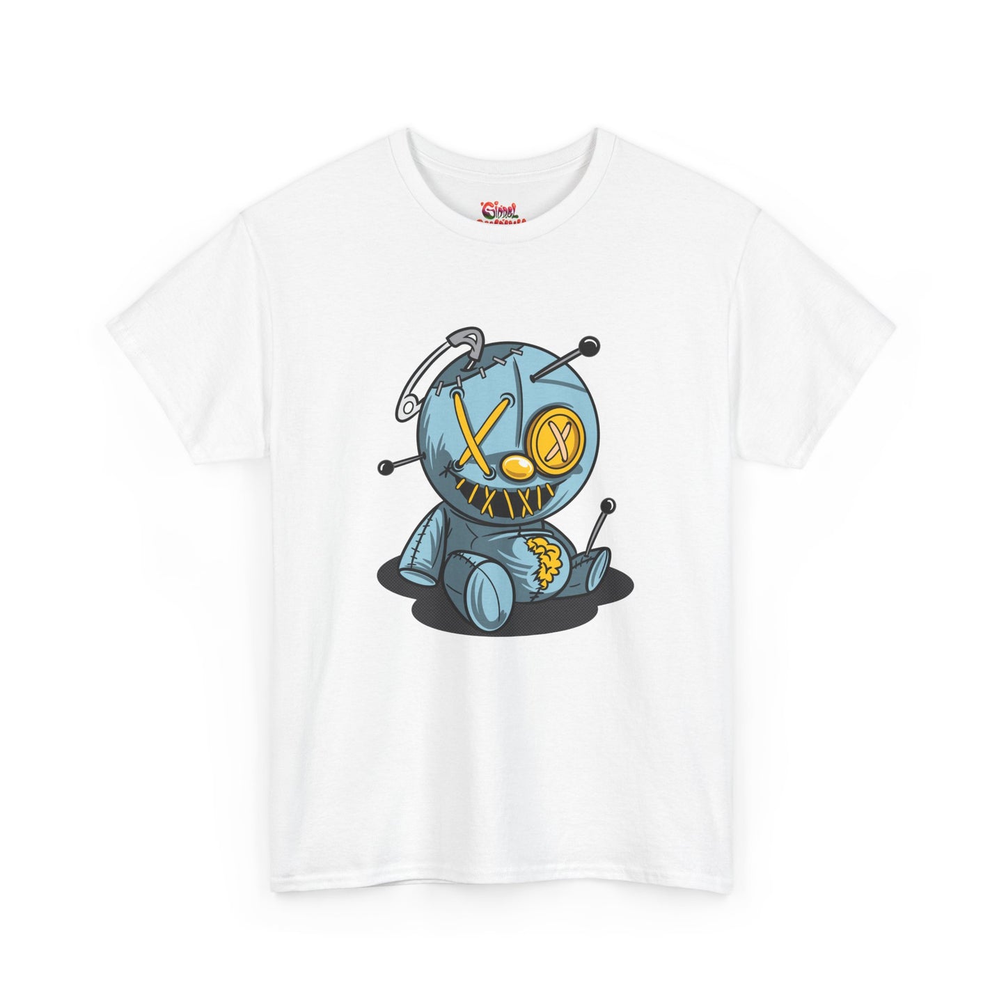 STITCHED BRAIN PLUSH GRAPHIC TEE BLUE