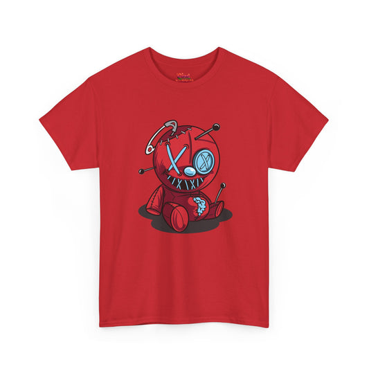 STITCHED BRAIN PLUSH GRAPHIC TEE RED